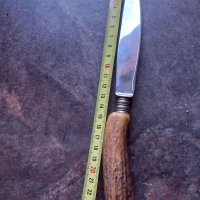 Нож Solingen с дръжка от еленов рог , снимка 6 - Антикварни и старинни предмети - 39678207