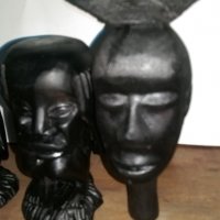  Дървени Африкански   статуетки 5 броя, снимка 4 - Колекции - 22443810