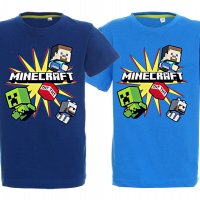 Тениски Minecraft 8 модела Всички размери и цветове, снимка 4 - Детски тениски и потници - 33189791