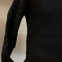 Страхотен черен пуловер, снимка 2 - Пуловери - 30491252