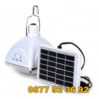 МОЩНА LED лампа със соларен панел: GD-6030, соларна лампа с панел , снимка 2 - Къмпинг осветление - 30198044