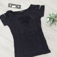 Нова черна тениска, снимка 1 - Тениски - 40343449