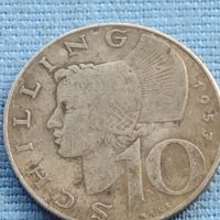 Сребърна монета 10 шилинга 1957г. Австрия Втора република 40392, снимка 1 - Нумизматика и бонистика - 42755435