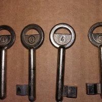 Ключове за брави на врати с номера, снимка 2 - Други - 38098013
