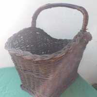 Голяма плетена кошница, снимка 2 - Градински мебели, декорация  - 30238309