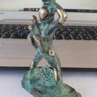 Антикварна френска бронзова фигура статуетка , снимка 4 - Антикварни и старинни предмети - 38422590