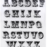  Приказни букви азбука силиконов гумен печат декор бисквитки фондан Scrapbooking, снимка 1 - Други - 36548226