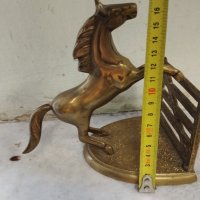 Месингова статуетка-кон, снимка 2 - Други ценни предмети - 42756994