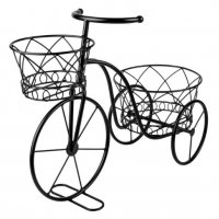 Велосипед - саксия, 2 броя, черен, снимка 1 - Саксии и кашпи - 31540169