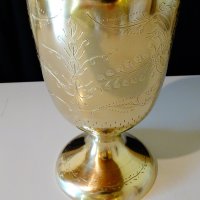 Великолепна британска бронзова ваза 30 см. , снимка 6 - Вази - 29420833