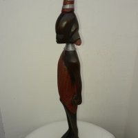 африканска дървена фигура,статуетка, снимка 3 - Статуетки - 38851654
