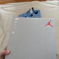Nike Air Jordan 4 Retro University Blue Unc размер 44 номер нови обувки Кецове оригинални , снимка 15 - Кецове - 39029199