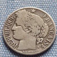 Сребърна монета 1 франк 1872г. Париж Франция 36486, снимка 2 - Нумизматика и бонистика - 42903633