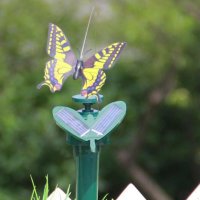 364 Градинска соларна летяща пеперуда декорация за градина балкон, снимка 3 - Градински мебели, декорация  - 21474438