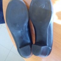 Caprice черни дамски кожени обувки черни №38 H и стелка 25см, снимка 17 - Дамски обувки на ток - 29150751