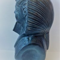 Масивна статуетка Тутанкамон - черен оникс, снимка 2 - Антикварни и старинни предмети - 37427757