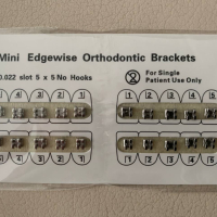 Дентални метални брекети Mini Edgewise ME01-01 0.022 без кука 20 бр., снимка 1 - Стоматология - 44920035