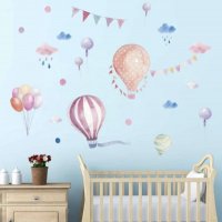 Въздушни Аеро балони самозалепващ стикер лепенка за стена и мебел детска стая, снимка 2 - Други - 30733995