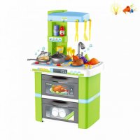 Детска кухня със светещи котлони и реалистични звуци (70см), снимка 1 - Образователни игри - 35112494