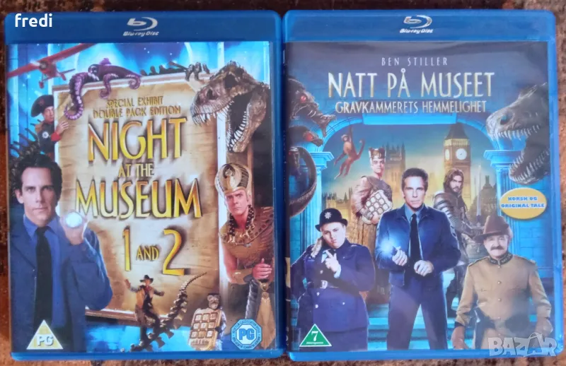 Нощ в музея (Night at the Museum)  Blu-ray колекция без бг суб, снимка 1