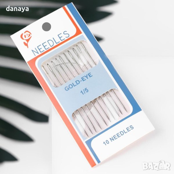 3702 Ръчни шевни игли, 10 броя в комплект, снимка 1