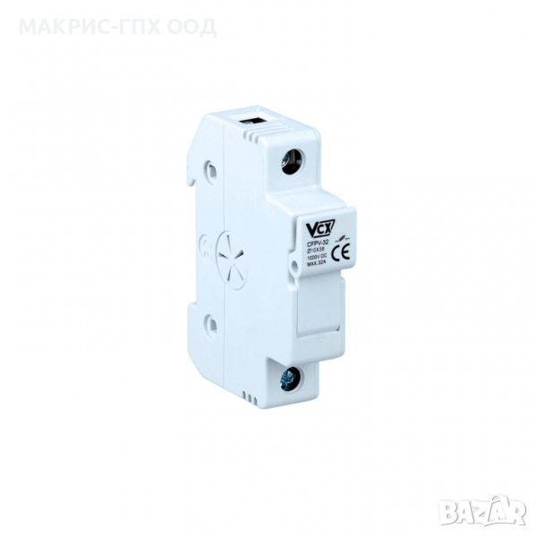 Основа за стопяем предпазител 1P, 32A, 1000V DC, държач за фотоволтаичен предпазител, снимка 1