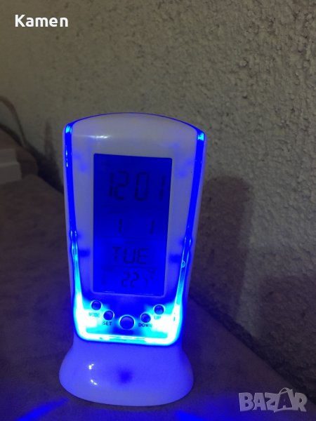 Стаен термометър/часовник , снимка 1