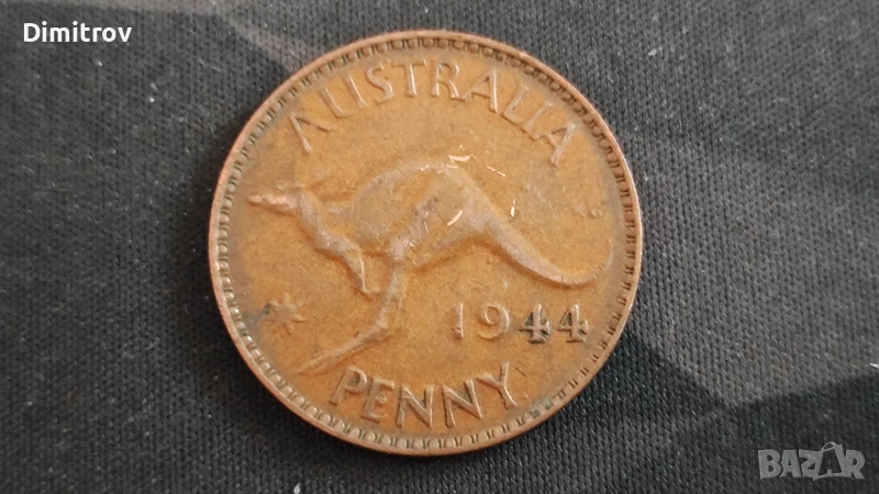 1 пени (Австралия, 1944), снимка 1