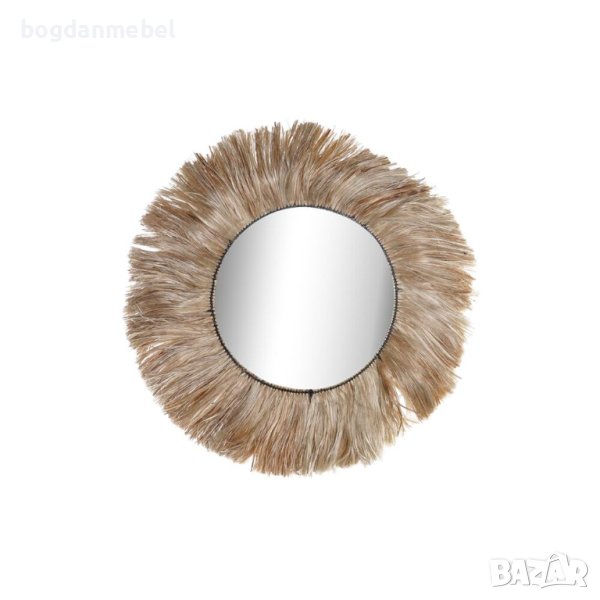 Стенно огледало DKD Home Decor Кристал Естествен Юта (64 x 3 x 64 cm), снимка 1