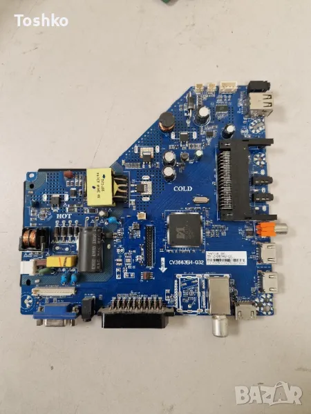 AKAI AKTV3214J MAIN BOARD CV3663BH-Q32 TCON BOARD HV320WHB-NXX PANEL D32-M30, снимка 1