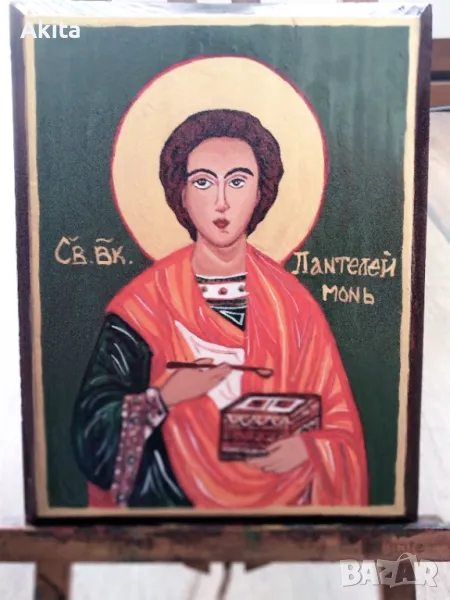 Икона на свети Пантелеймон, снимка 1
