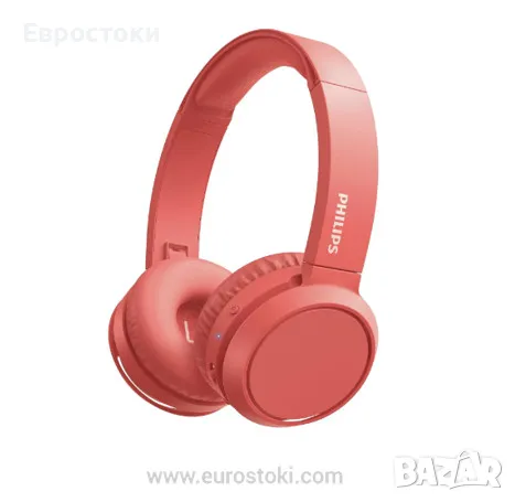 Безжични слушалки Philips 4000 series TAH4205RD с микрофон, цвят: червено, снимка 1