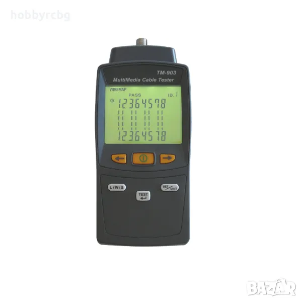 TM-903 Кабелен лан тестер, късо съединение, разделени двойки, Тайван, сертификат, снимка 1