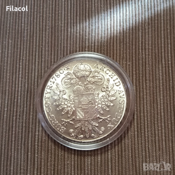 Австрия 1 талер Мария Терезия, рестрайк, снимка 1