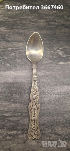 Антична сребърна лъжица, снимка 1