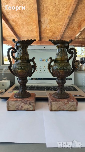 Красиви антикварни френски вази , снимка 1
