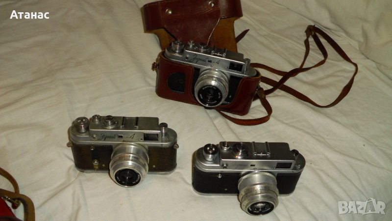 Фотоапарати ЗОРКИЙ 4 с обективи Индустар 50 - 3бр, снимка 1