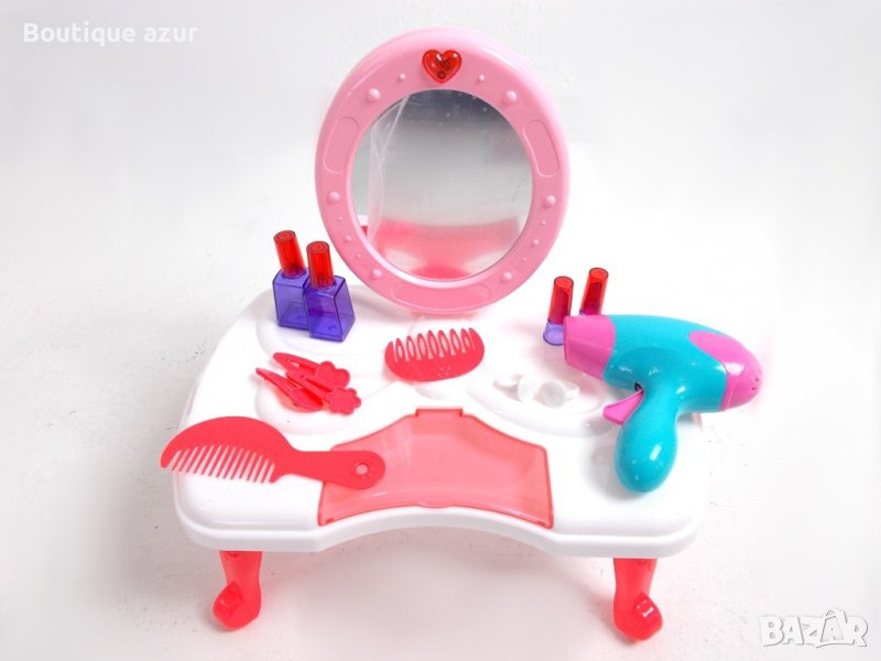 Детска тоалетка с огледало, масичка и аксесоари Б А Р Б И, снимка 1