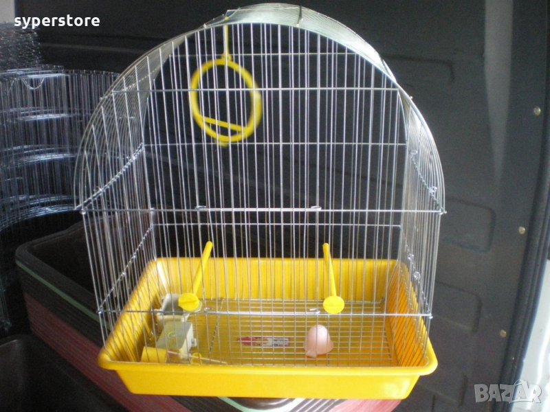 Клетка за  птици  средна L  объл покрив за 1 или няколко броя птици (папагали), снимка 1