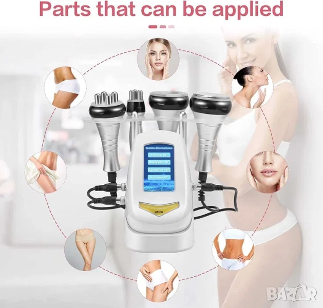 Уред за кавитация , радиочестотен лифтинг и вакуум 4 в 1, снимка 1
