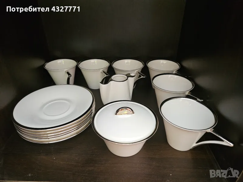 Микаса (Mikasa) комплект за кафе чай 6 чаши и чинии, захарнеца, съд за мляко, снимка 1