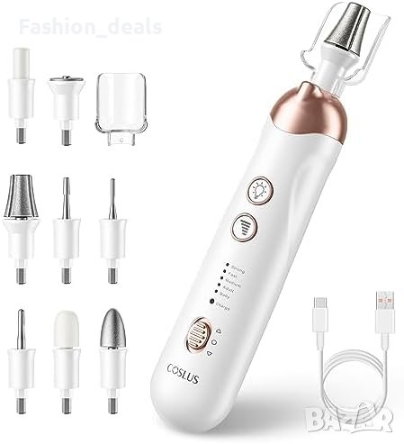 Нов Професионален Комплект Маникюр: Електрическа Пила, 5 Скорости, LED, снимка 1