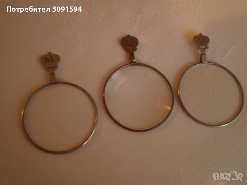 РЯДКИ Античен КОМПЛЕКТ за офталмолог или, лещи , снимка 1