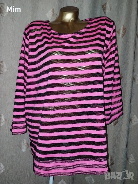 XXL Блуза в розово и черно, снимка 1
