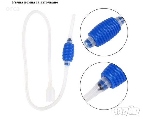🚿 Ръчна помпа TRANSAQUA – за аквариум, кофа и бидон – 150 см сифон, снимка 1