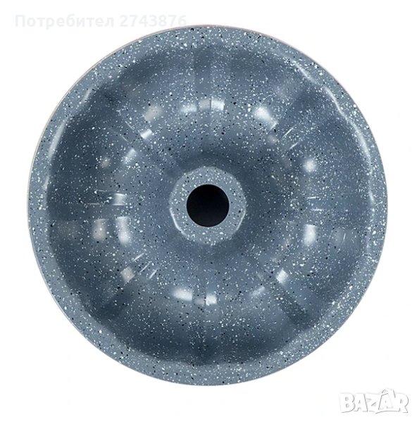  МРАМОРНА ФОРМА ЗА КЕКС,ДИАМЕТЪР -26СМ,СИВА, снимка 1