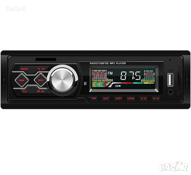 Автомобилен радио MP3 плеър 1788, AUX, FM, SD, USB, BLT, 4x25W, 12V, снимка 1