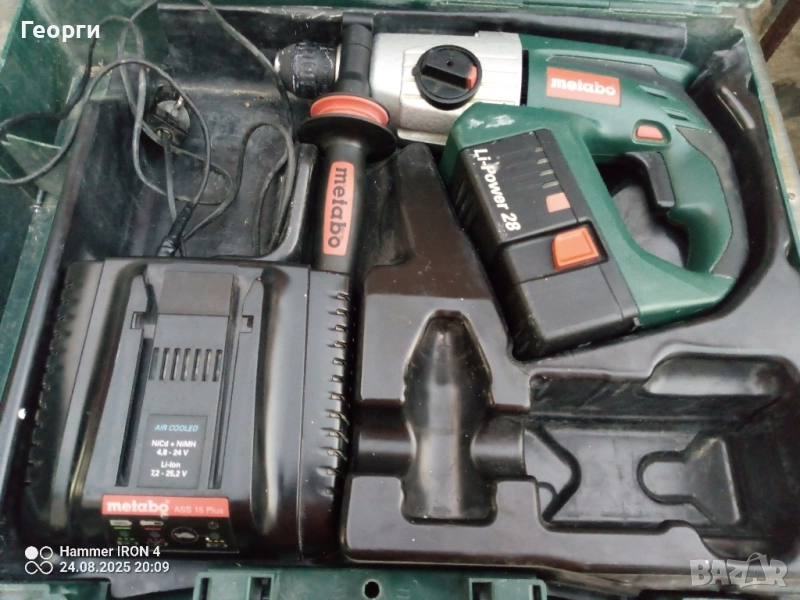 Metabo 25,2V Li-ion Акум. перфоратор/къртач , снимка 1