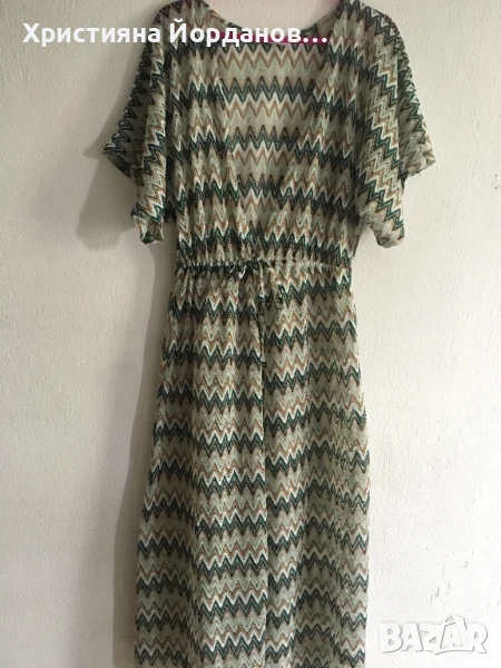 плажно парео в зелено, снимка 1