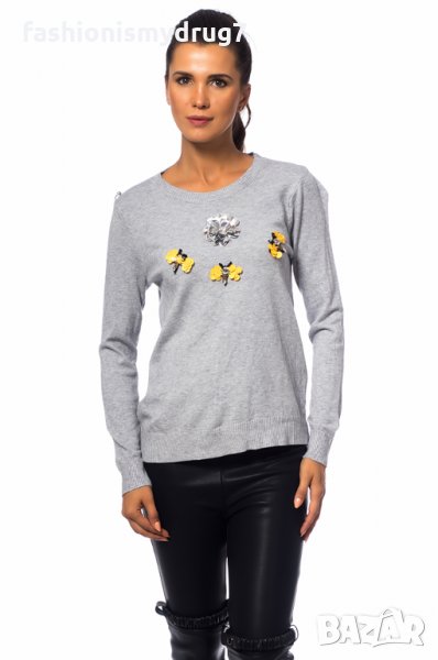 MOONSTONE блуза с пайети и мъниста, снимка 1